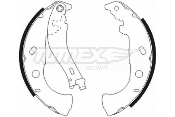 Sada brzdových čeľustí TOMEX Brakes